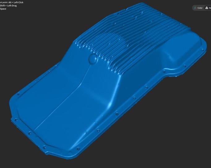 Scansione 3D della coppa olio